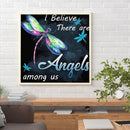 Full Cross Stitch Cotton Dragonfly and Word 11CT Handiwork DIY Stamped Craft Kit