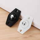 4x Adhesive Casters Pulley Rollers for Cabinet Trash Can Wheel Box (White)