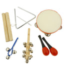 Musikinstrument Spielzeug Set Tamburin Maraca Triangle Bell