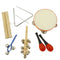 Musikinstrument Spielzeug Set Tamburin Maraca Triangle Bell