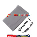 Electric Car Blanket Heated Fleece Travel Throw with Timer (Grey) Newly