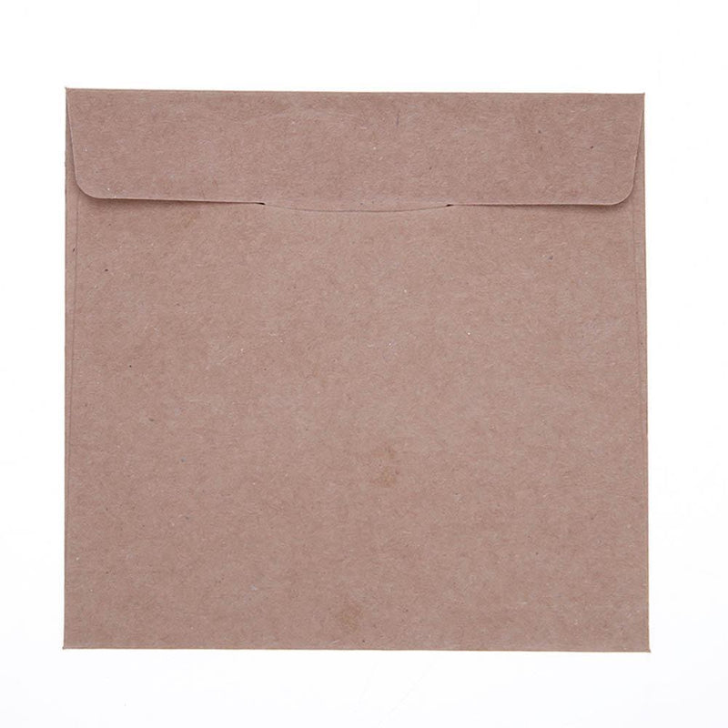 50pcs Kraft Paper CD DVD Envelope Sleeve Packing Bag 12.5x12.5cm