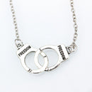 Alloy Valentine's Day Women Gift Lover Freedom Handcuff Pendant Necklace