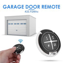 Round 433MHz Remote Control Garage Door Electric Gate Clone Key Fob (1pc)
