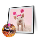 5D DIY Diamond Painting Full Round Drill Cute Pig Rhinestone Crafts Home Deco