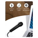 MB-M02 Portable Mini Wired Cardioid Microphones with Stand for Phone Laptop