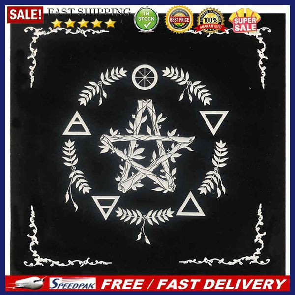 Tarot Card Tablecloth Pentagram Board Game Fortune Astrology Card Pad 49x49
