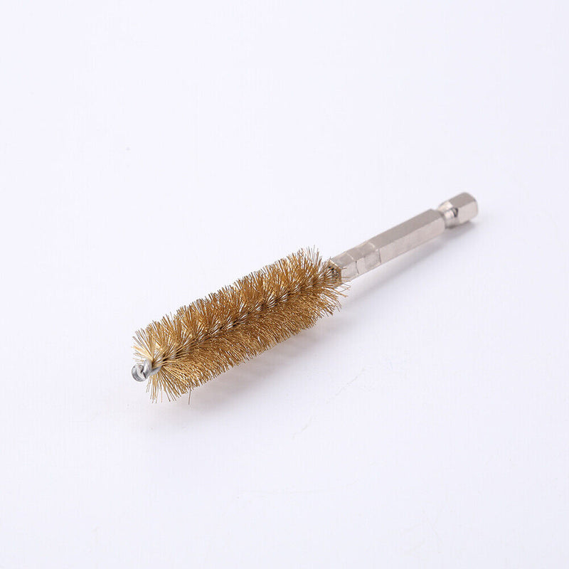 2pcs Car Steel Wire Brush Machine Paint Remover Cleaner with Drill (Copper)
