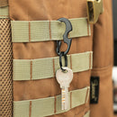 Small Camping Metal Portable Keychain D Shape Buckle Spring Hook Bottle Opener