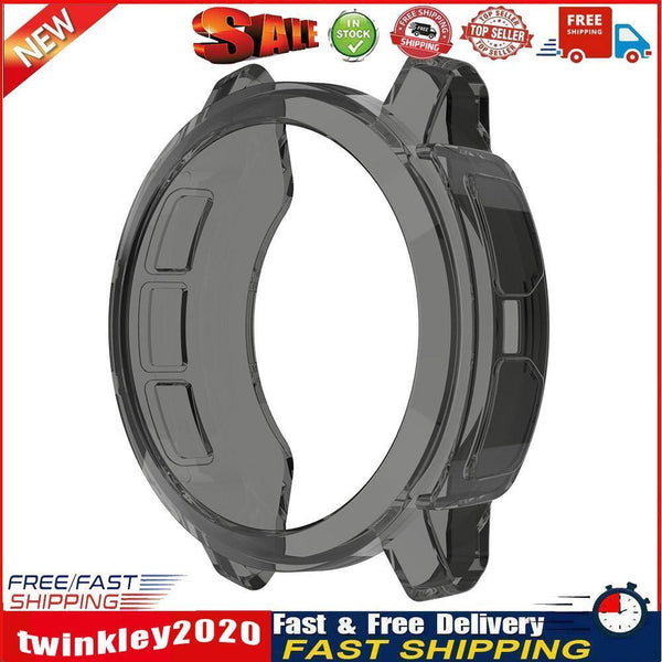 Clear Frame Watch Cover Case for Garmin Instinct 2S Bumper Shell (Black) Newly