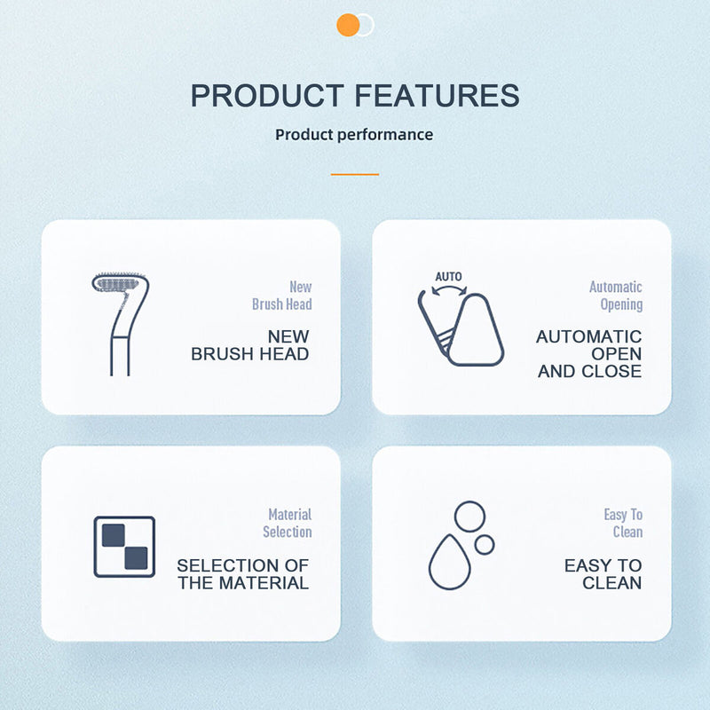 Golf Toilet Brush with Holder - Flexible Scrubbing Toilet Brush with Long Handle