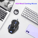 PC Gamer Mouse 7-Color Backlit DPI Adjustable Wired Optical Computer Gaming Mice