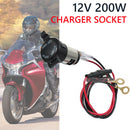 12V 120W Motorcycle Car Truck Power Adapter Socket Car Charger Plug with Wire