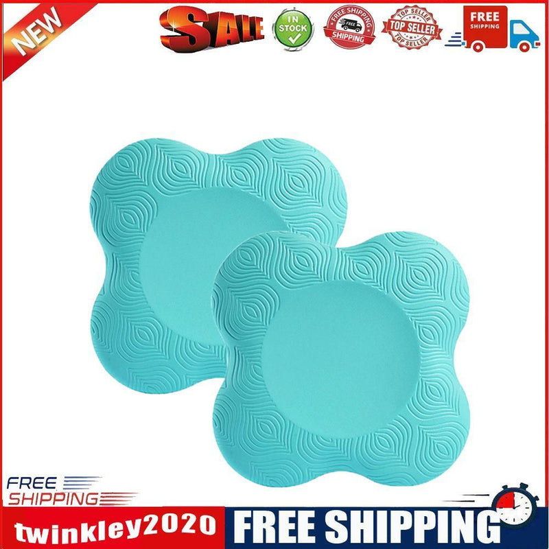 Yoga Knee Pad Elbow Hand Wrist Cushion for Plank Fitness (Light Green 2pcs)