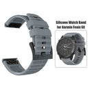 26mm Silicone Wrist Strap Watchband for Garmin Fenix 6X Smart Watch Accessori
