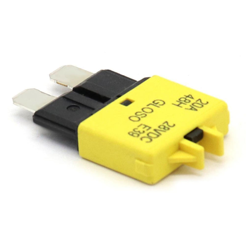 DC32V Manual Reset ATC Circuit Breaker Blade Fuse for Car Boat(20A Yellow)