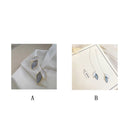 Style Women Leaf Stud Earrings Ear Studs Leaf Ear Thread Jewelry Accessories