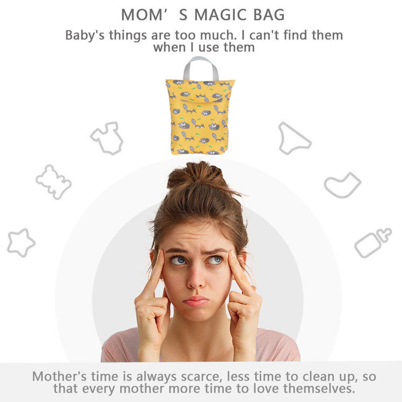 Waterproof Portable Storage Wet / Dry Cloth Bag Diaper Organizer Diaper Bag