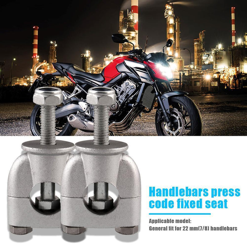 Aluminum 22mm Motorcycle Handleable Handle Bar Risers Clamps Motorbike Accessory
