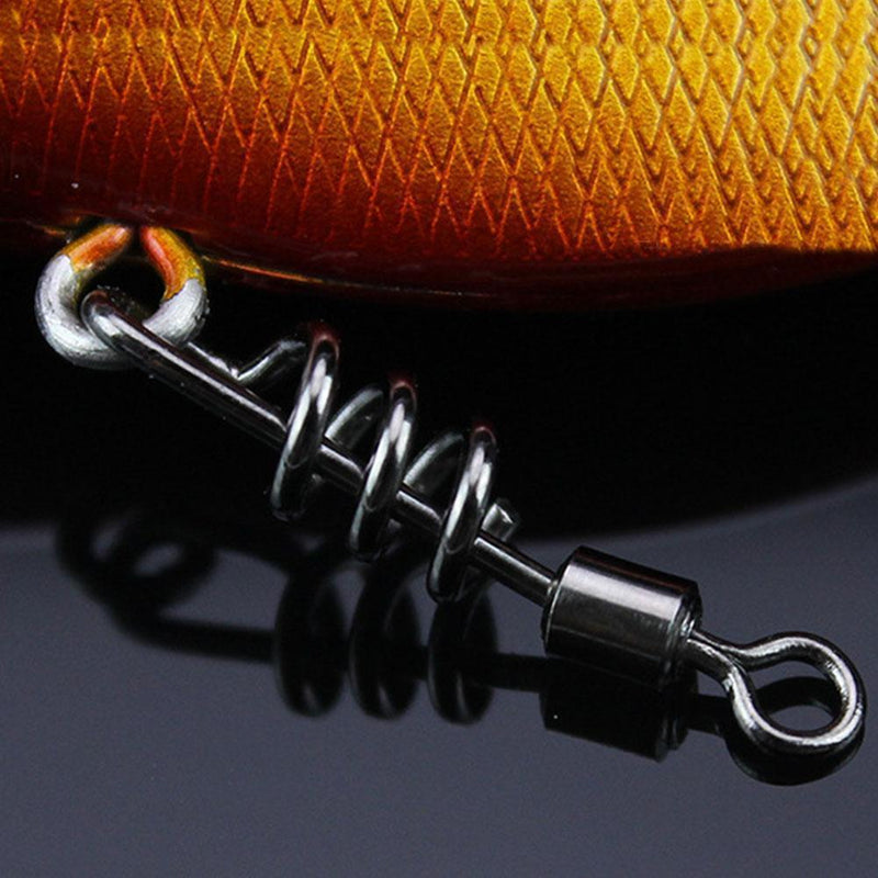 20pcs Fishing Barrel Bearing Swivels Stainless Steel Solid Ring (21mm)