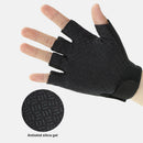 Anti Slip Men Women Half Finger Gloves Training Fingerless Gloves (Black) Newly