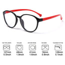 Computer Round Eyeglasses Kids Glasses Anti-blue Light Ultra Light Frame
