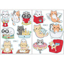 #A 2pcs Mosaic Stickers Handmade Creative Exquisite Greeting Card for Home Ornam