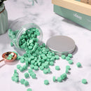 200pcs Octagonal Wax Seal Bead Retro Stamp Tablet for Envelope (Leaf Green)