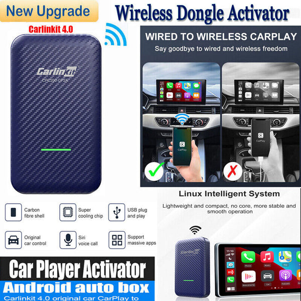 Carlinkit 4.0 for Wireless CarPlay Android Auto Dongle Car Player Activator Tool