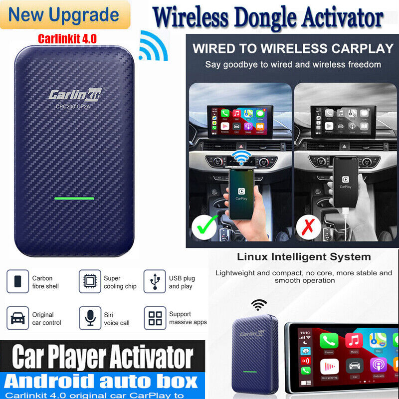 Carlinkit 4.0 for Wireless CarPlay Android Auto Dongle Car Player Activator Tool