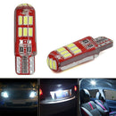 LED 4014 15SMD COB License Plate Light T10 W5W Car LED Reading Bulbs Dome Map