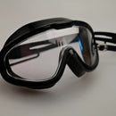 Swimming Goggles with Earplugs Waterproof Adults Diving Eyewear (Black) Newly