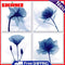 4 Blue Flowers Oil Paint By Numbers DIY Coloring Picture for Adults Child Panels