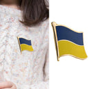 3pcs Ukraine Ukrainian Diplomat Brooch Country Flag Lapel Pin Badge PEACE