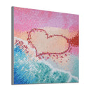5D DIY Full Drill Square Diamond Painting Love Beach Cross Stitch Embroider