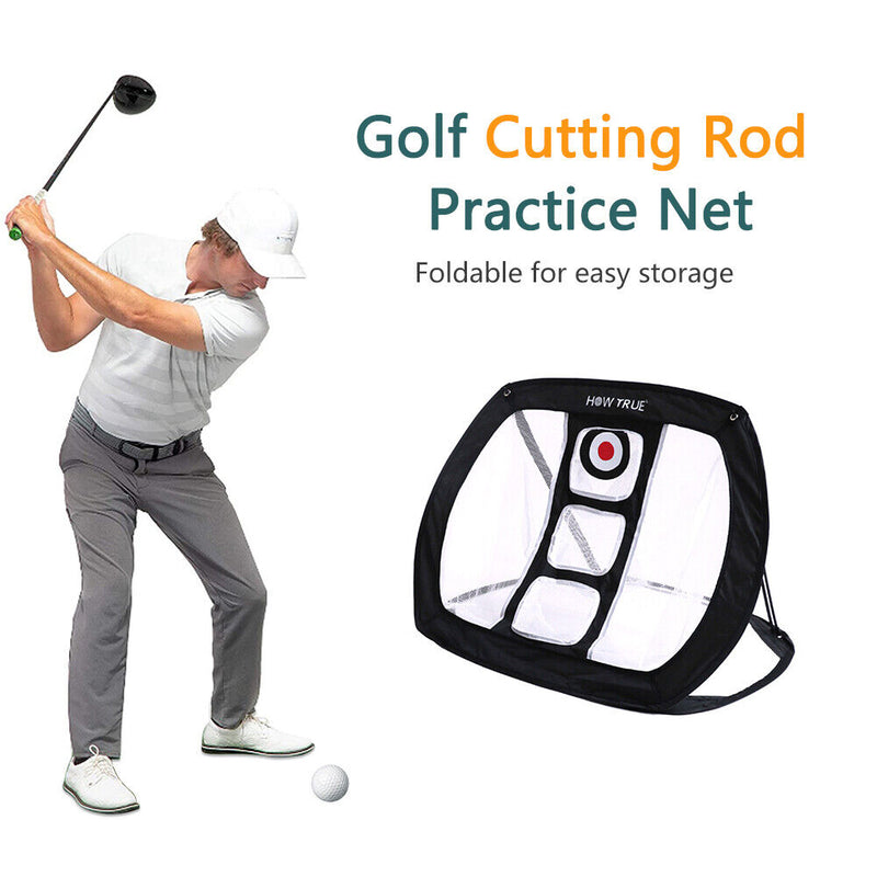 #A Pitching Chipping Cages Golf Net Mat Practice Training Aid Bags Indoor Outdoo