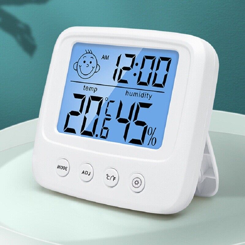LCD Digital Thermometer Hygrometer Meter for Indoor Home Office (Backlight)