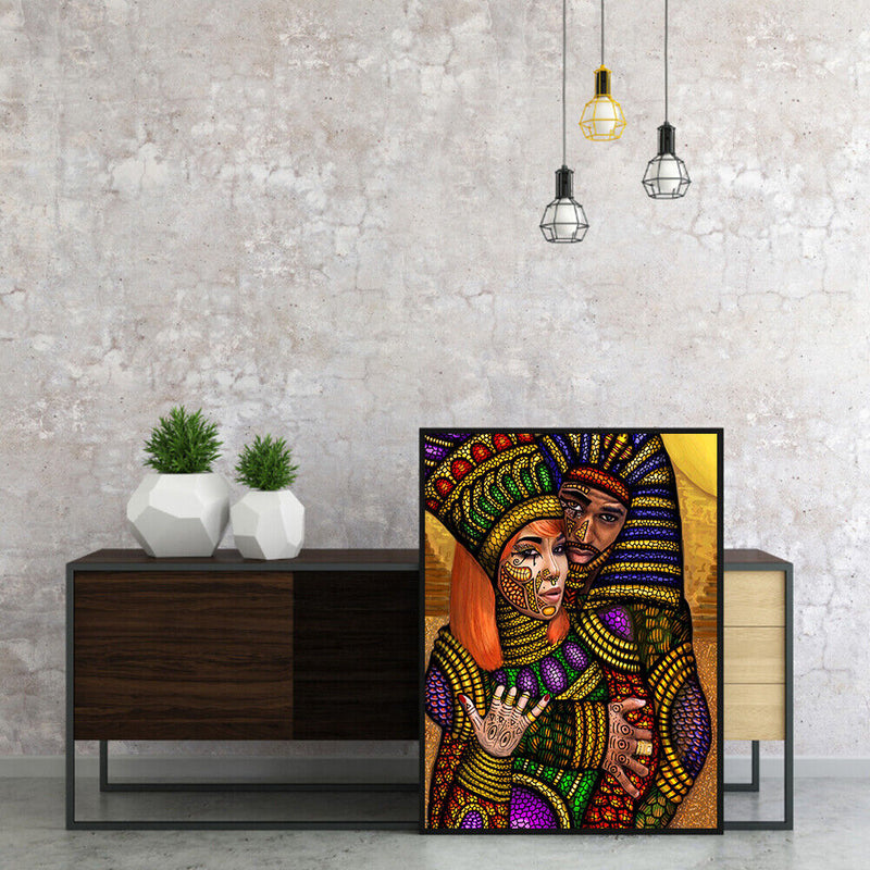 Poker Face Paint By Numbers Kit DIY Frameless Picture On Canvas Art Craft Newly