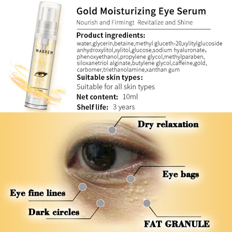 Eye Serum Anti-Age Dark Circles Remover Against Puffiness Lighten Fine Lines