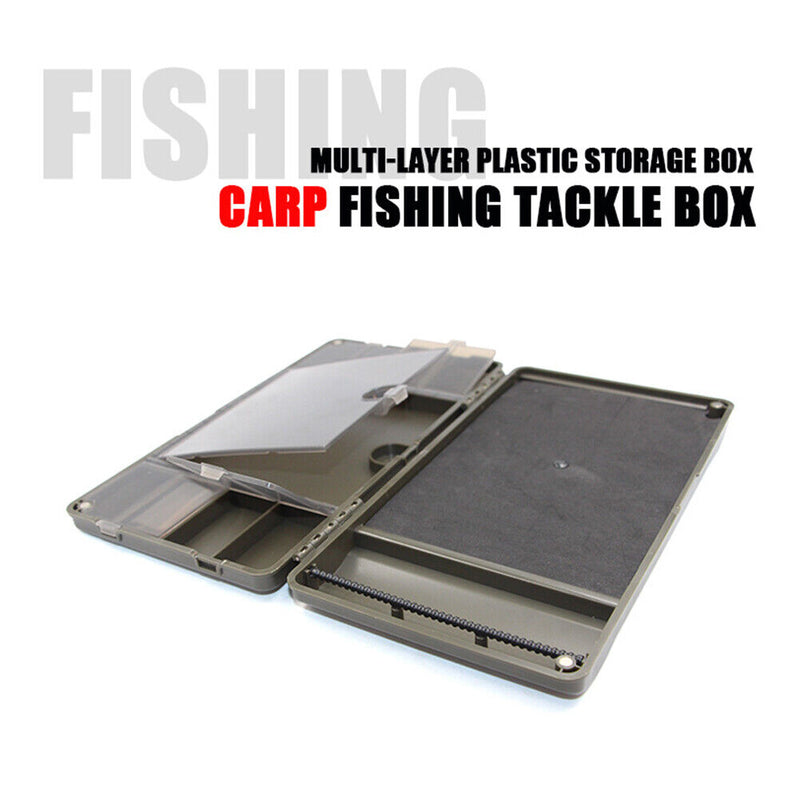 8 Slots Carp Fishing Rig Storage Case Tackle Swivels Hook Bait Storage Box Newly