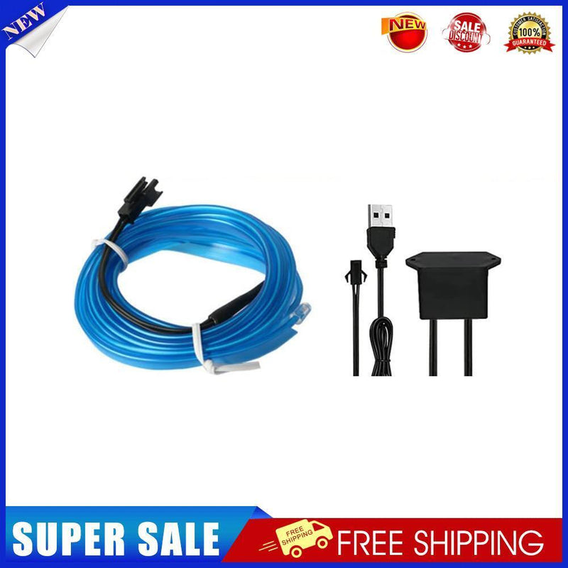 5m Ambient Light Car Interior EL Wiring LED Strip Lamp for Auto (Blue)