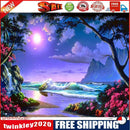 Painting By Numbers Kit DIY Bright Moon Hand Painted Canvas Oil Art Picture