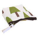 Women Fashion Korean Zipper Portable Key Coin Canvas Purse Wallet(Tree)