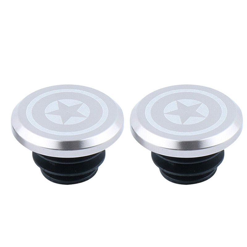 Bicycle Handlebar End Caps Aluminum End Plugs for MTB Road Folding Bike 2 Pac