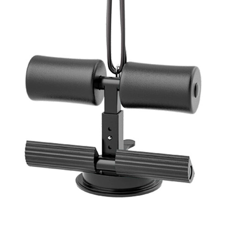 Sit Up Aid Trainer Self-Suction Home Fitness Sit Ups Assistant Bar (Black) Newly