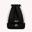 Drawstring Swimming Backpack Sports Bag Waterproof Pool Dry Wet Bag (Black)