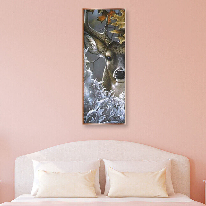 5D DIY Diamond Painting Elk Animal Pattern Full Round Drill Rhinestone Handwo