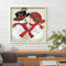 Handmade Partial Drill Snowman Couple 5D Special Shaped DIY Diamond Painting Kit
