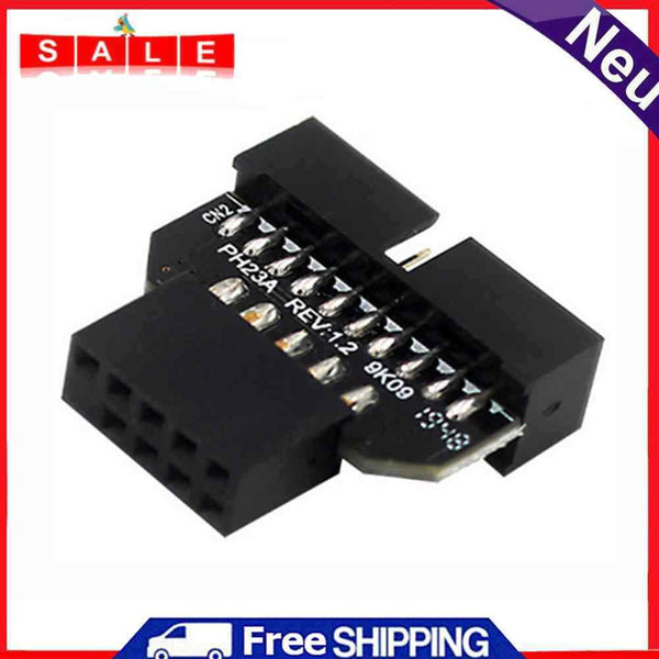 USB 3.0 20-Pin to USB 2.0 9-Pin Adapter Male to Female Female to Male Converter