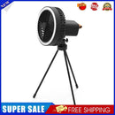 Multifunctional Mini Fan with LED Light Desktop Ceiling Fan (Black Tripod)